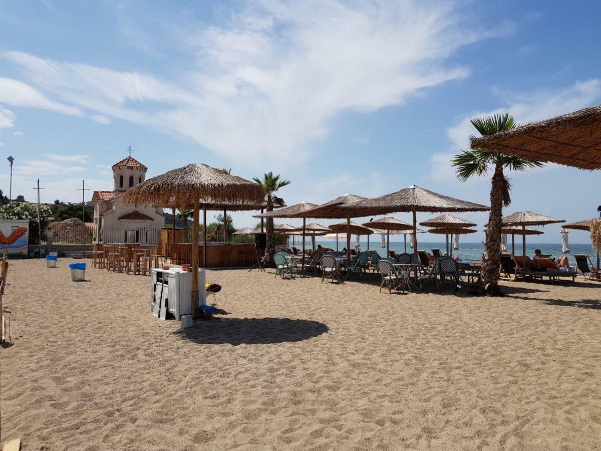 Studio On The Beach With Private Garden Agia Triada  Zewnętrze zdjęcie