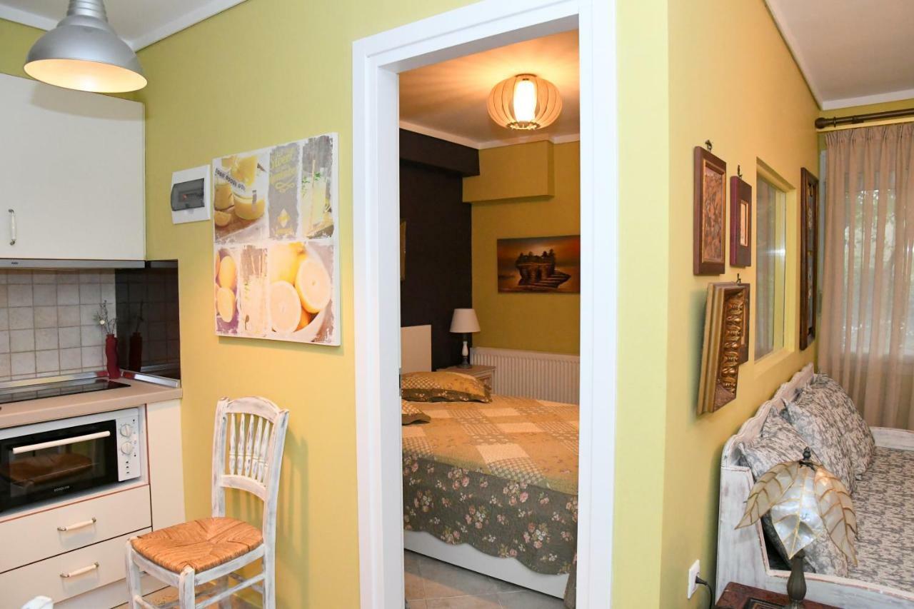 Studio On The Beach With Private Garden Agia Triada  Zewnętrze zdjęcie